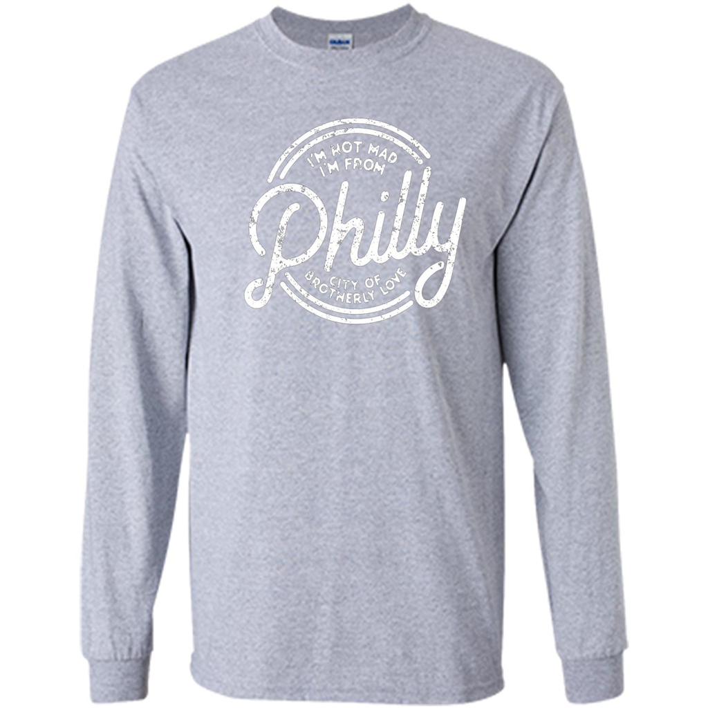 Funny T-shirt I'm Not Mad I'm From Philly Sport Grey