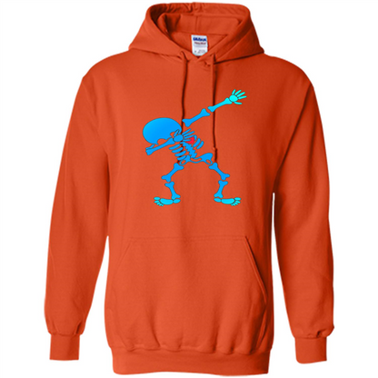 Dabbing Skeleton Halloween 2017 T-shirt Orange