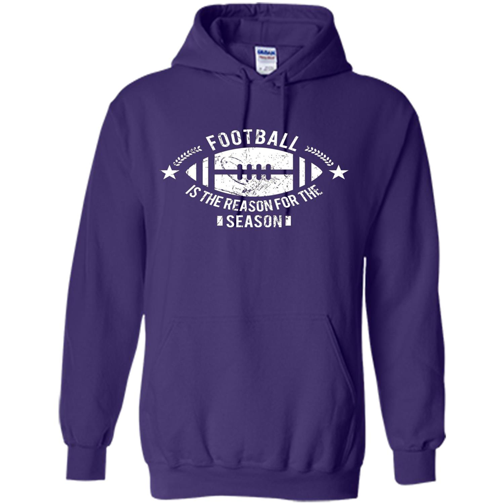 Football Is The Reason For The Season Funny Fan T-Shirt Purple