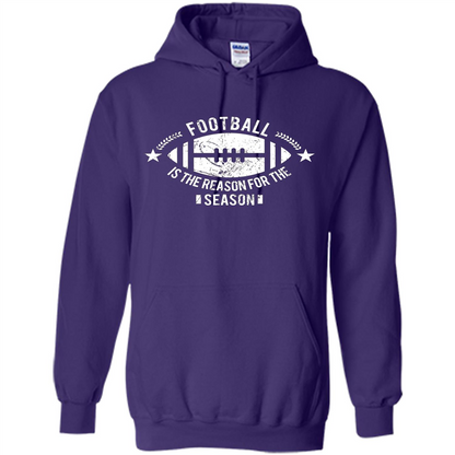 Football Is The Reason For The Season Funny Fan T-Shirt Purple