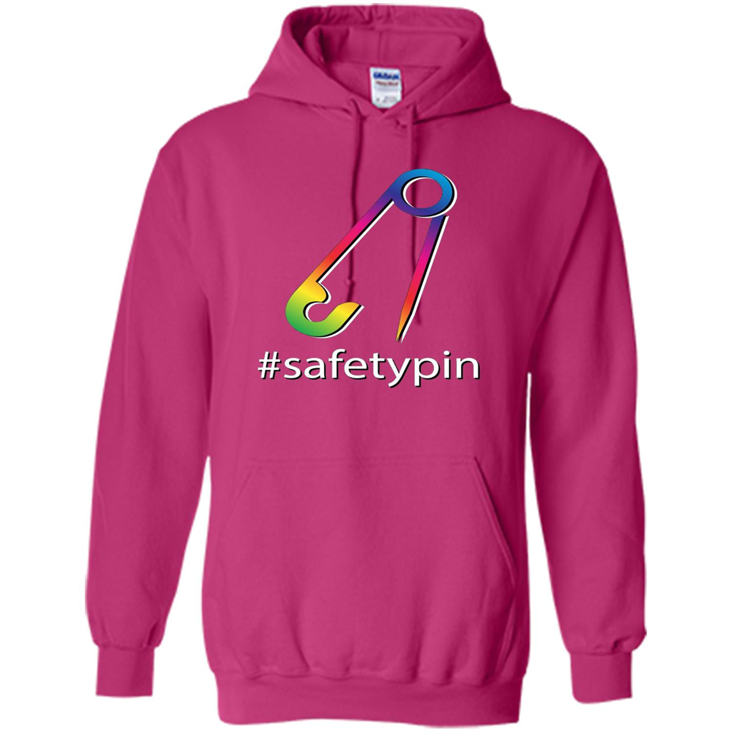 Safety Pin Campaign Against Violence T-Shirt Heliconia
