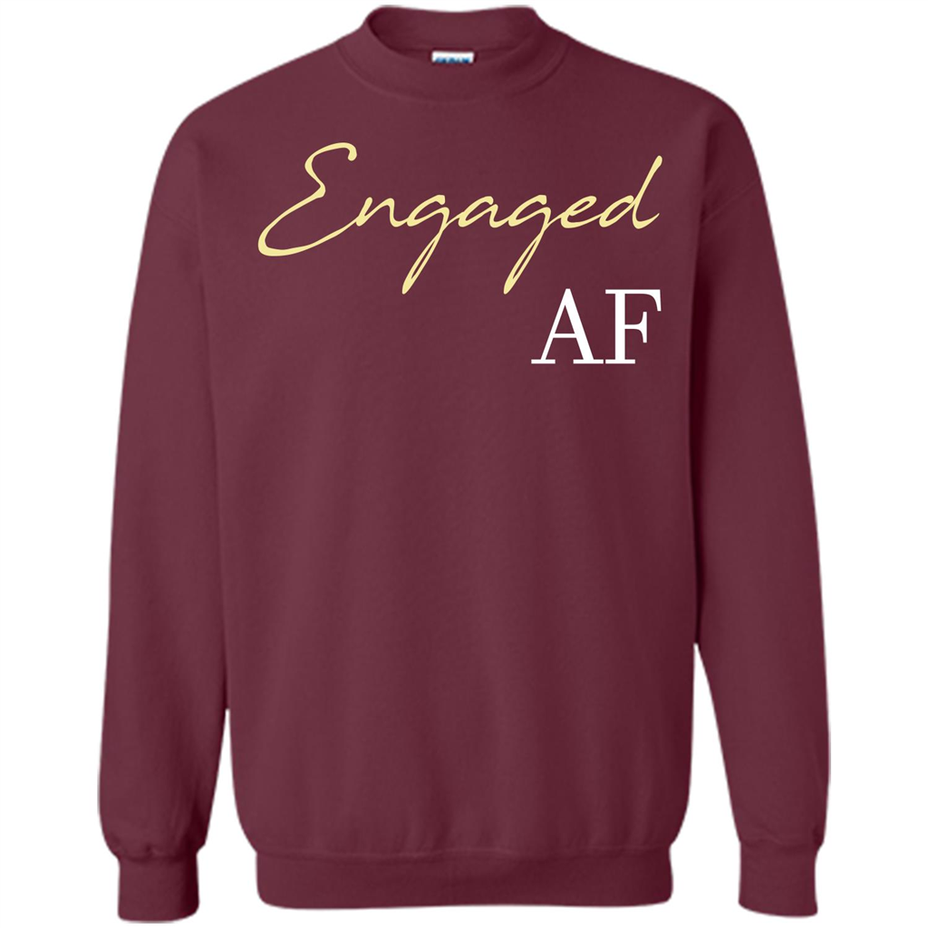Engaged AF T-shirt Maroon
