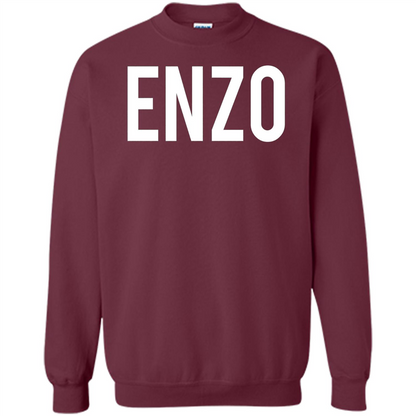 Enzo T-Shirt - Cool New Funny Name Maroon