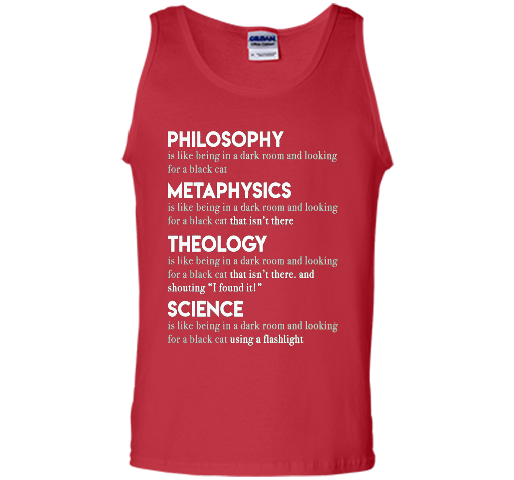 Philosophy Metaphysics Theology Science T-shirt Red