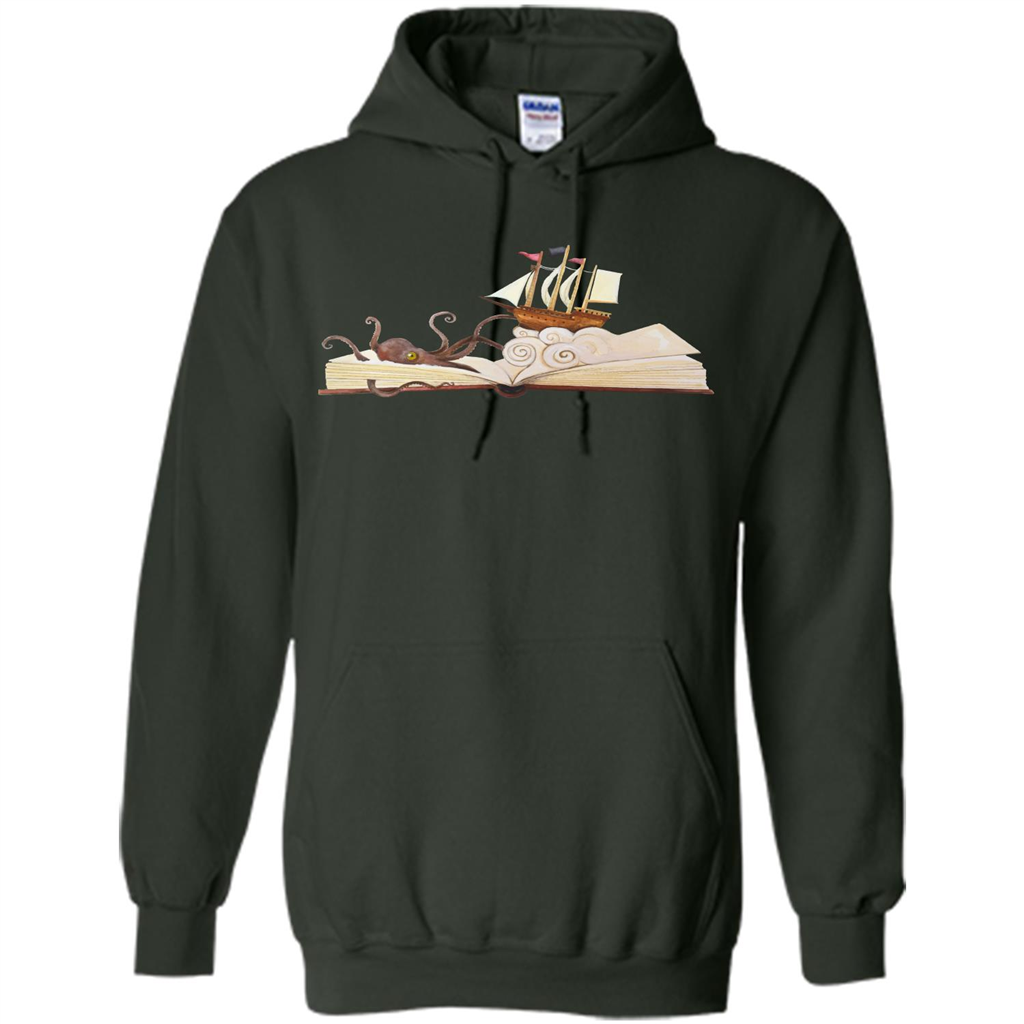 Book Reader T-shirt Love To Read Book Forest Green