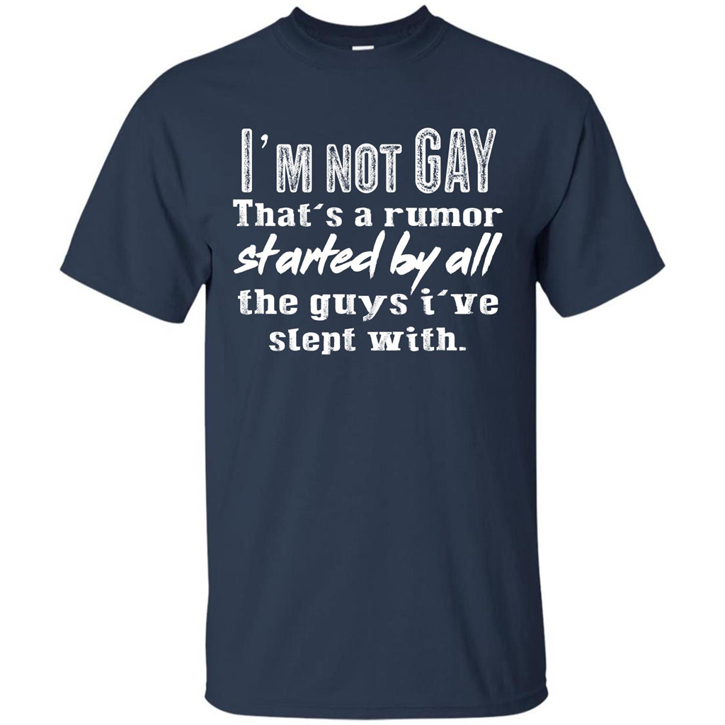 LGBTQ T-shirt I‰۪m Not Gay That‰۪s A Rumor Navy