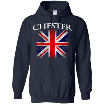 Chester England British Flag T-shirt Navy
