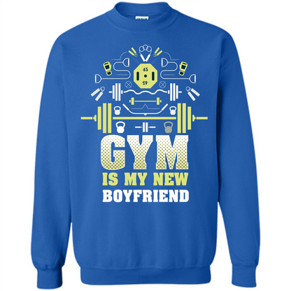 Gym Girl T-shirt Gym Is My New Boyfriend Royal