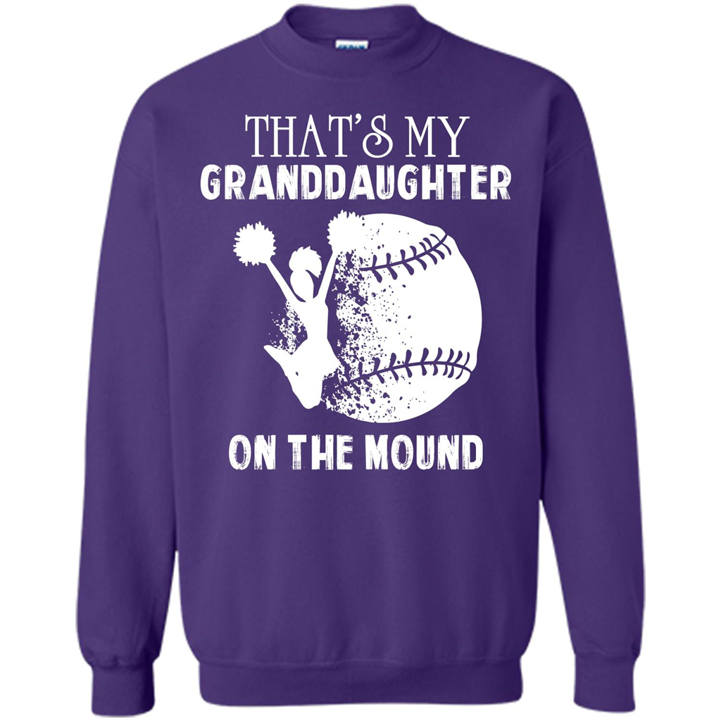 Baseball T-shirt That’s My Granddaughter On The Mound Purple