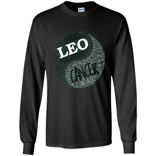 Zodiac Facts T-shirt Women Leo and Cancer T-shirt Black