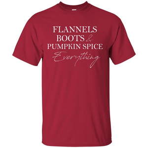 Halloween T-shirt Flannels Boots Pumpkin Spice Everything T-shirt