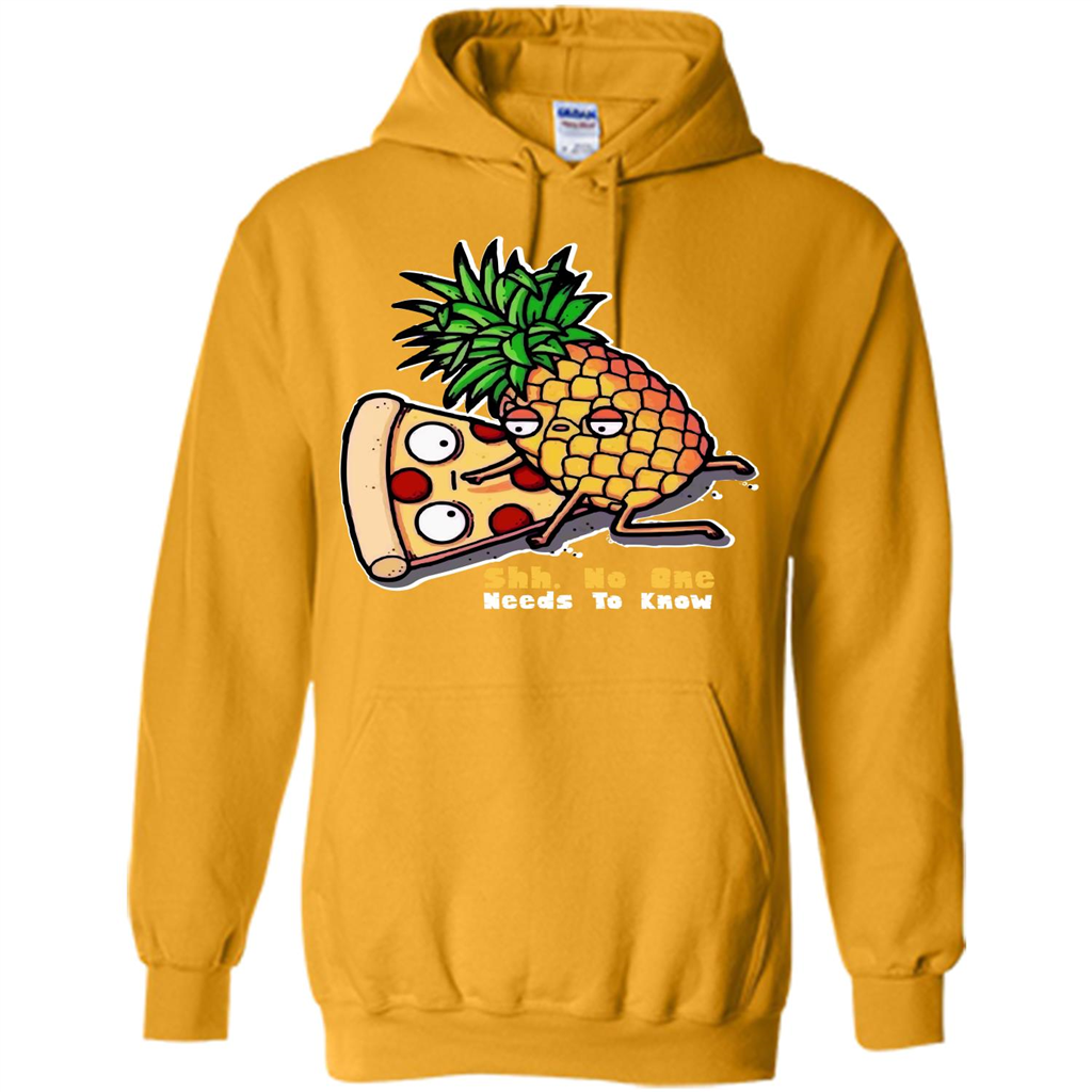 Pizza. Shh, No One Needs To Know T-shirt Gold