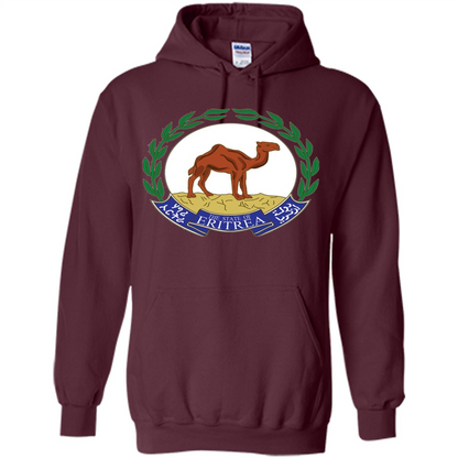 Eritrea Emblem T-shirt National Heritage Pride Maroon