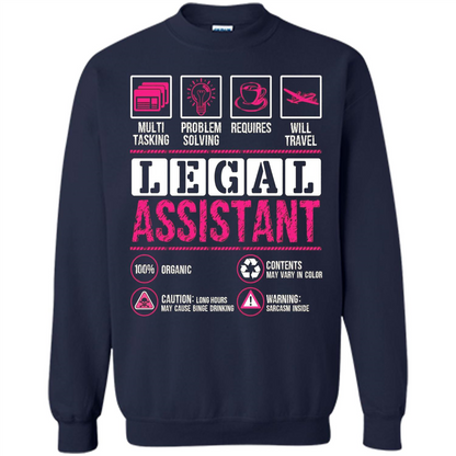 Legal Assistant T-shirt Funny Legal Assistant T-shirt Navy