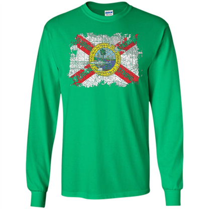 Florida Strong T-shirt Florida Distressed Flag T-Shirt Irish Green