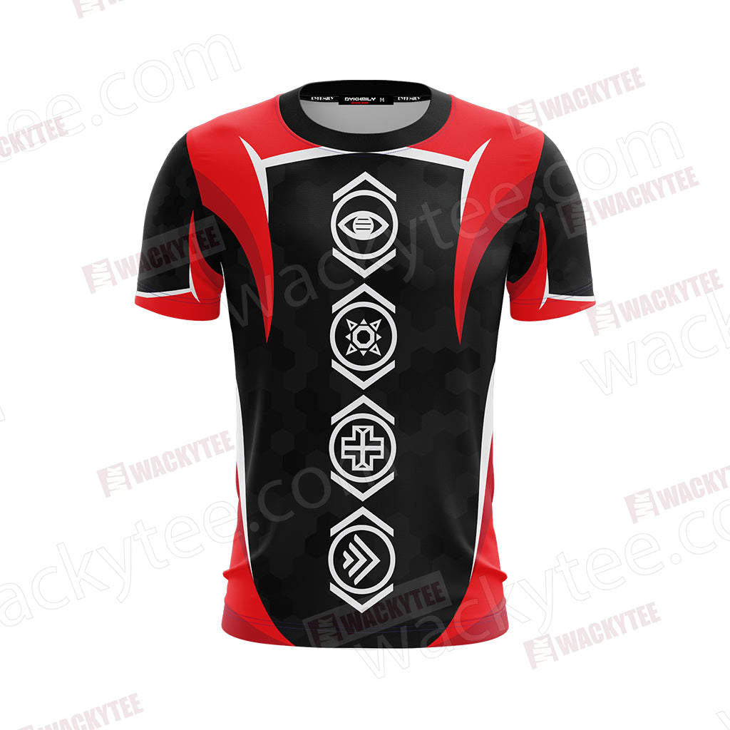 Halo 5: Guardians - Power-Up Icons Unisex 3D T-shirt