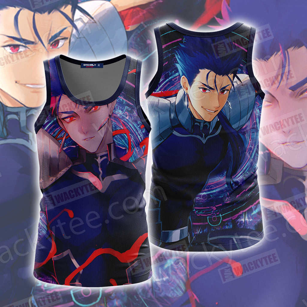Fate/Stay Night Lancer Unisex 3D Tank Top