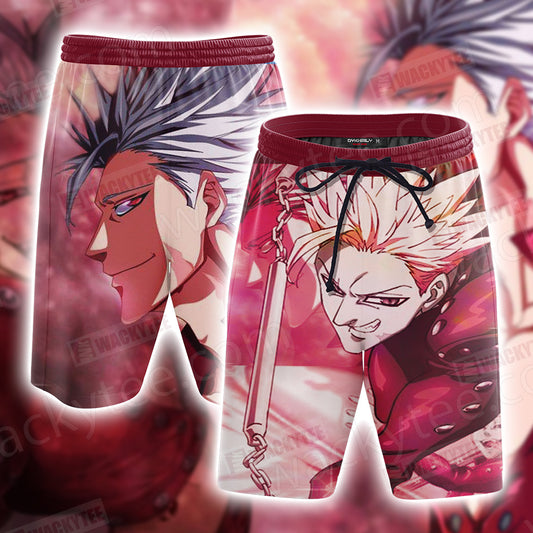 The Seven Deadly Sins Ban 3D Beach Shorts