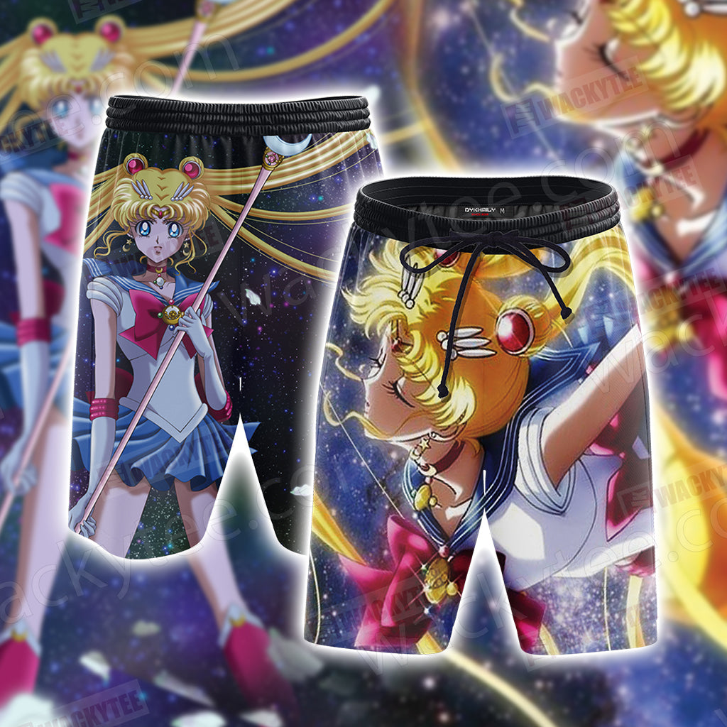 Sailor Moon 3D Beach Shorts