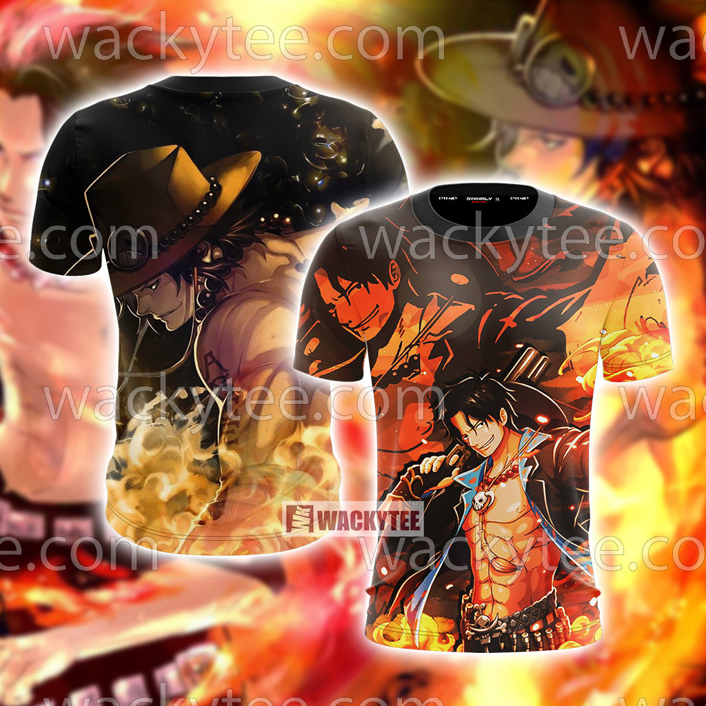 One Piece Portgas D. Ace Unisex 3D T-shirt T-shirt