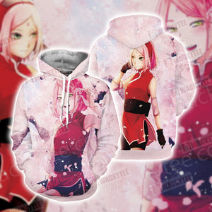 Naruto Sakura Haruno Unisex 3D Hoodie