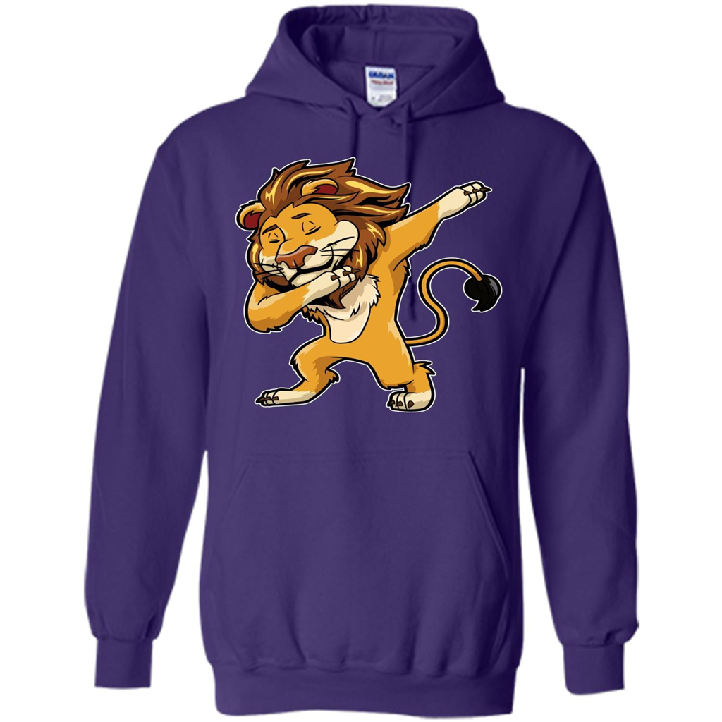 Lion Dabbing T-shirt Dab Cat Dance Purple