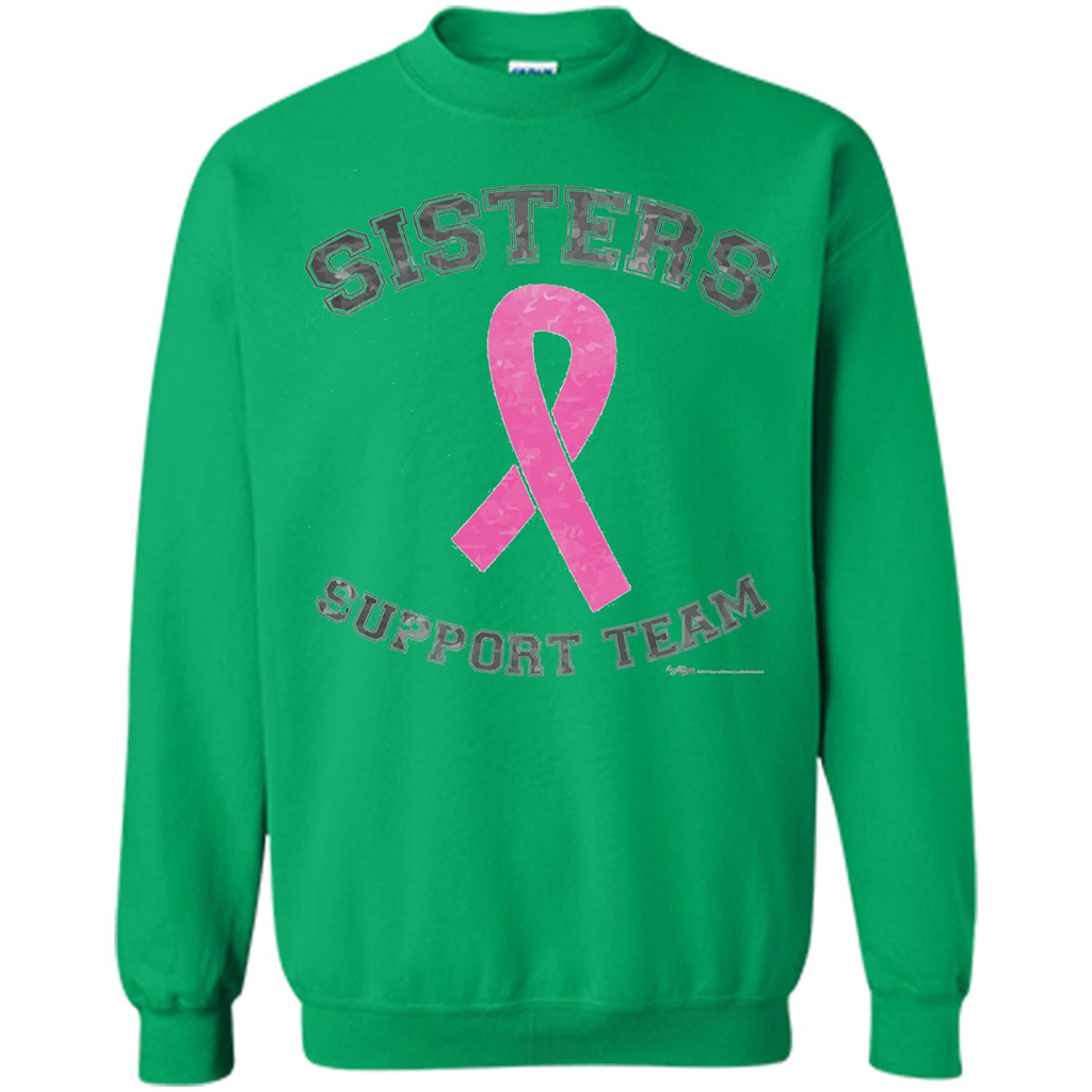 Breast Cancer Awareness T-shirt Sisters Support Team Irish Green