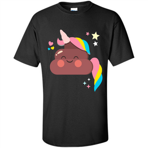 Emoji Happy Unicorn Poop Funny T-shirt