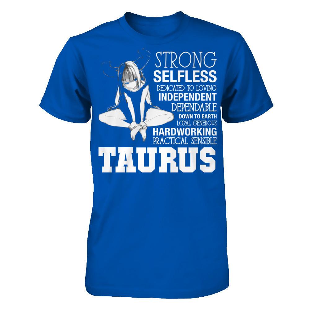 Taurus - Strong, Selfless, Dedicated To Loving, Independent T-shirt Next Level - Unisex Fitted Tee Royal