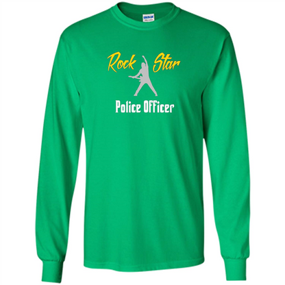 This Guy Is A Rock Star Police Officer T-shirt Irish Green