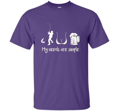 My Needs Are Simple T-shirt Purple