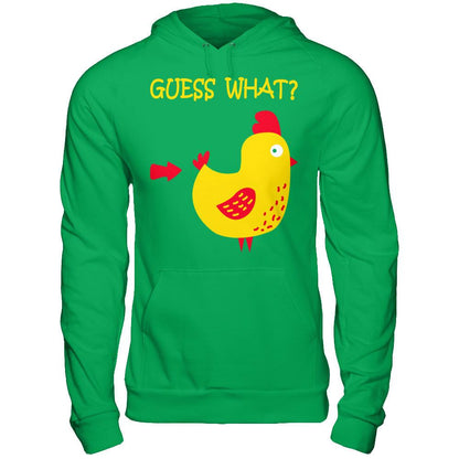 Guess What T-shirt Gildan - Pullover Hoodie Irish Green