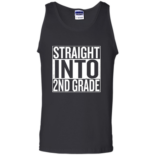 Straight Into 2nd Grade Back To School T-shirt School Day T-shirt Black