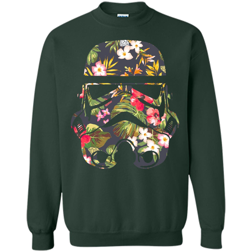 Tropical Stormtrooper Graphic T-Shirt Forest Green