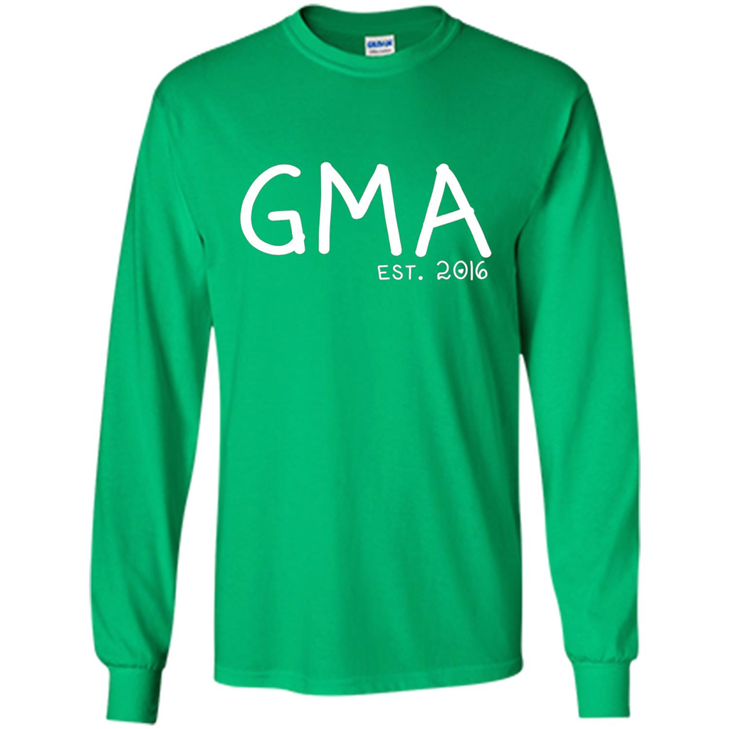 New Gma Shirt - Gma Est. 2016 Grandparents Day Irish Green