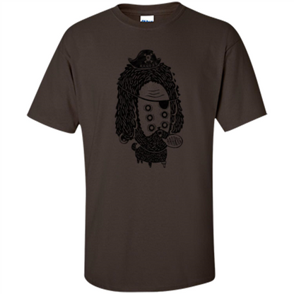 Mutant Pirate Dog T-shirt Dark Chocolate