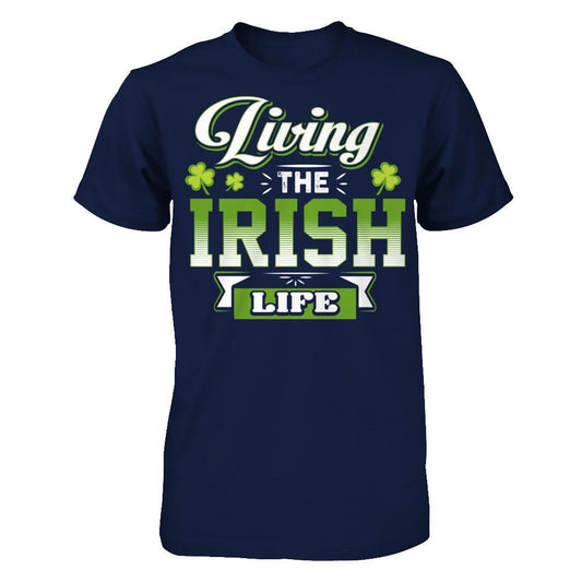 Living The Irish Life Gildan - Short Sleeve Tee Navy