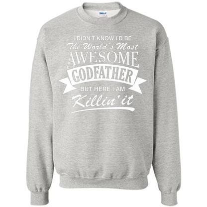 Men's World's Most Awesome Godfather T-shirt Ash