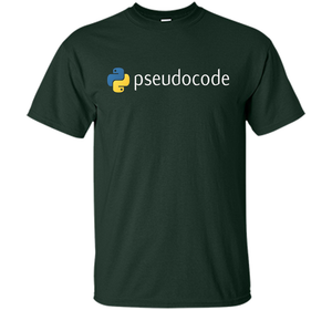 Funny Python Programming Pseudocode T-shirt