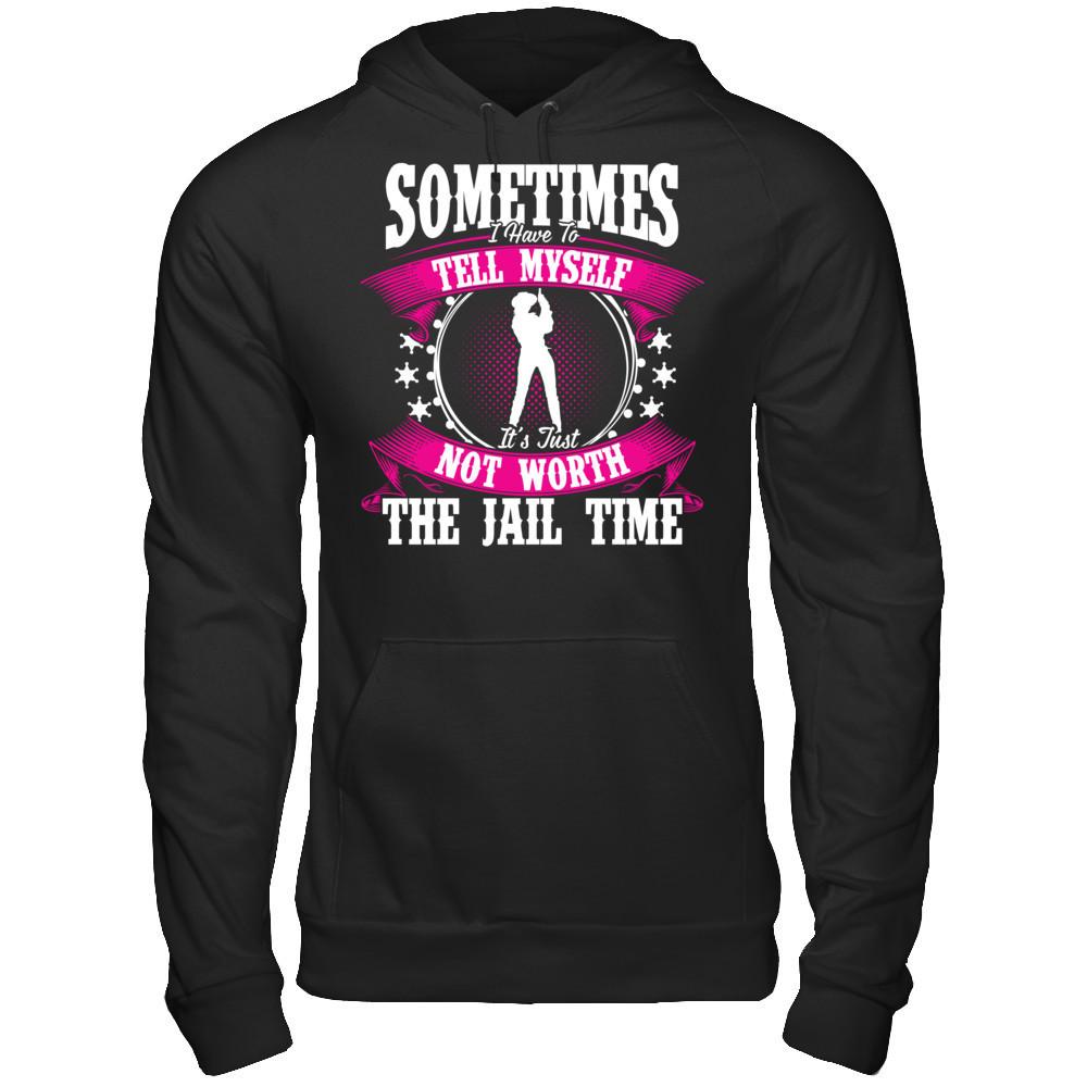 Sometimes I Have To Tell Myself It's Just Not Worth The Fail Time Gildan - Pullover Hoodie Black