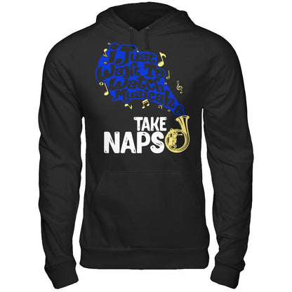 I Just Want To Watch Musicals & Take Naps T-shirt Gildan - Pullover Hoodie Black