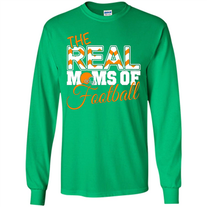 Real Moms of Football T-shirt Orange Football Mom T-Shirt Irish Green