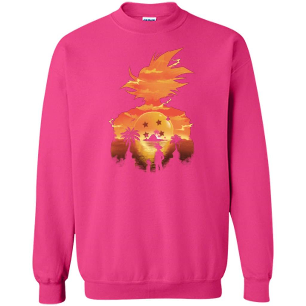 Beautiful Sunset T-shirt Son Goku T-shirt Heliconia