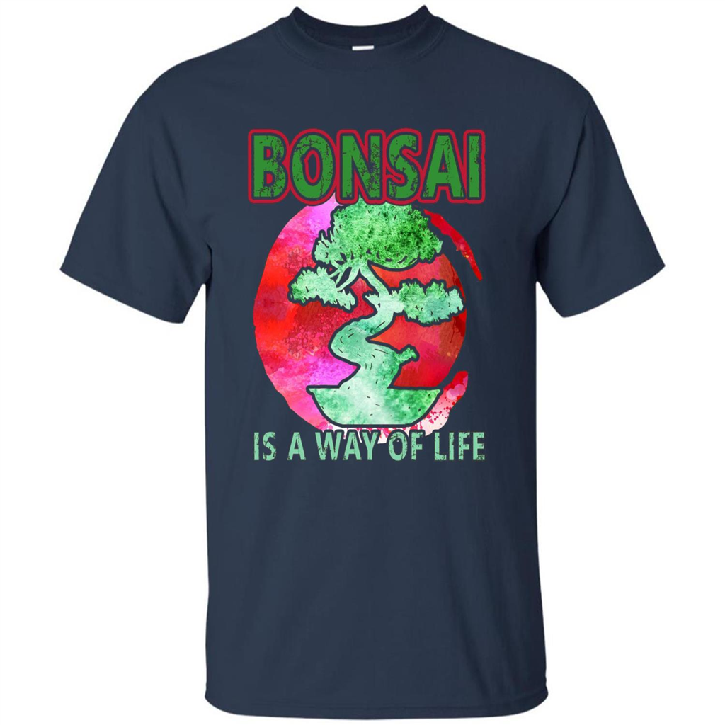 Bonsai T-shirts - Love Bonsai Of Life T-shirt Navy