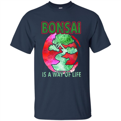 Bonsai T-shirts - Love Bonsai Of Life T-shirt Navy