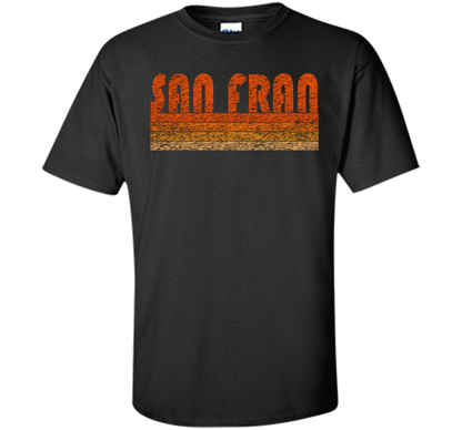 Vintage Retro San Francisco T-Shirt cool shirt Black
