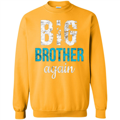 Big Brother Again Distressed T-shirt Gold