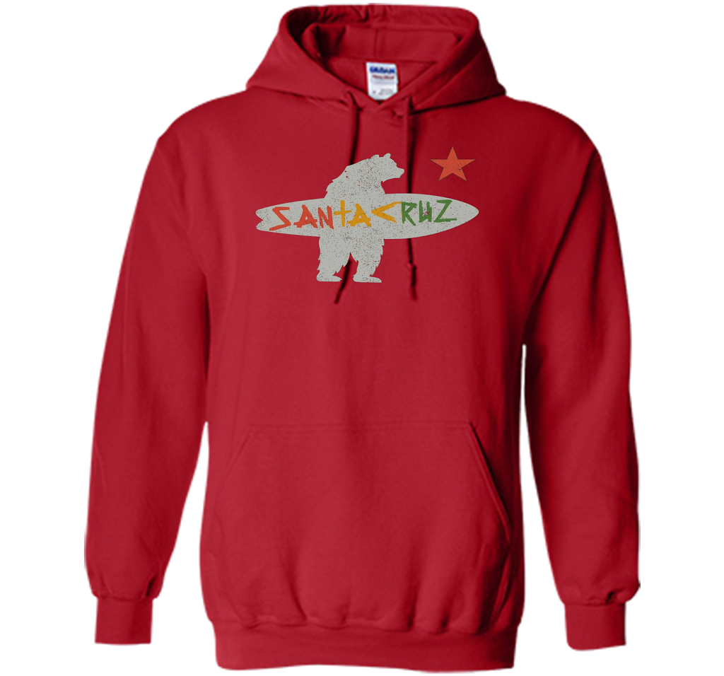 Santa Cruz Surf Bear Rockport Texas T-shirt Red