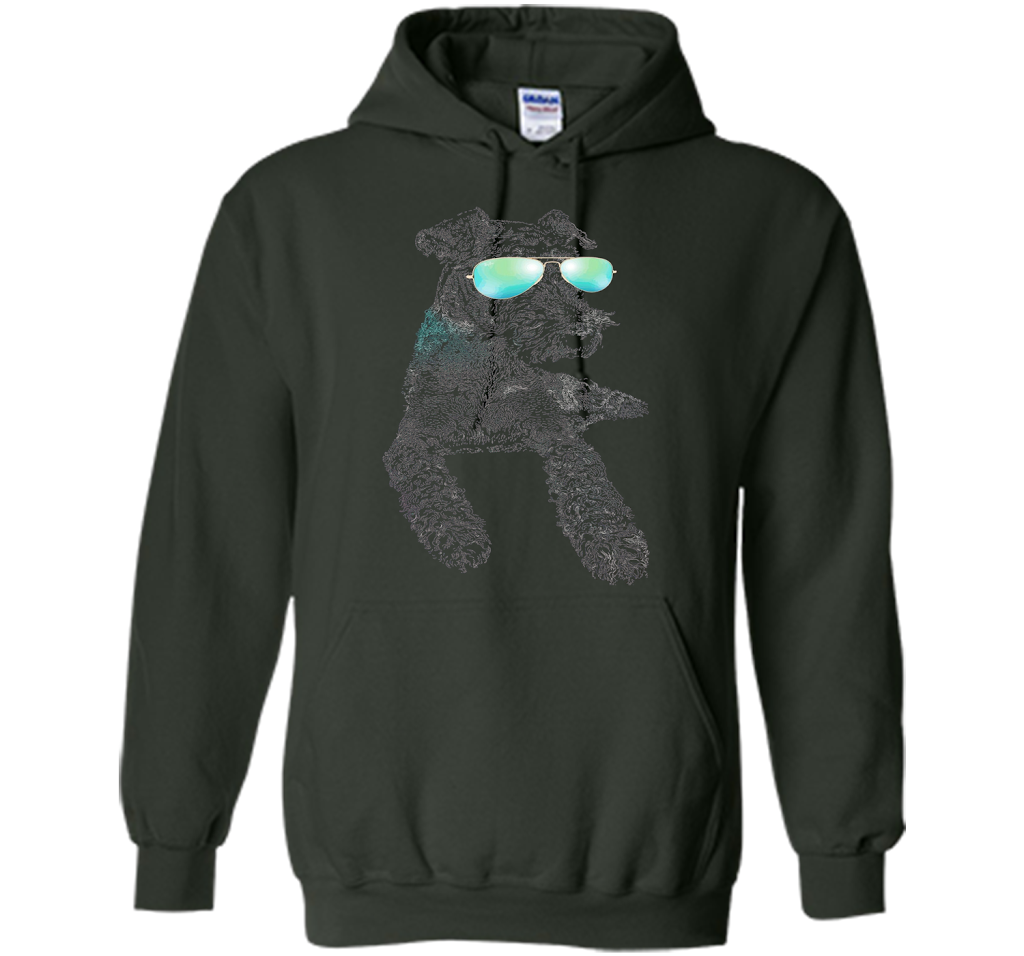Airedale Terrier Shirts Neon Dog Shirt Funny Loves Animal cool shirt Forest Green