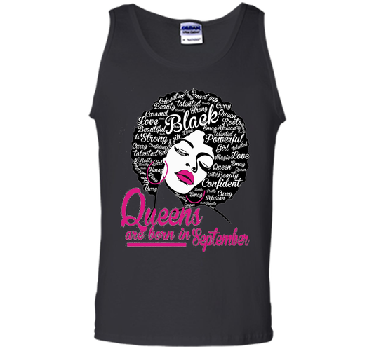 Queens Are Born In September - Strong Black Woman T-shirt Royal